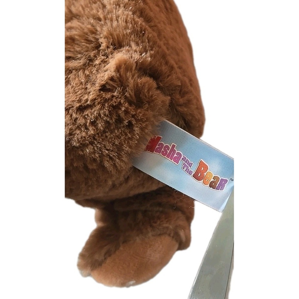 Masha And The Bear Stuffed Animal Plush 9" Simba Toys Brown Embroidered Eyes EUC - Picture 8 of 12